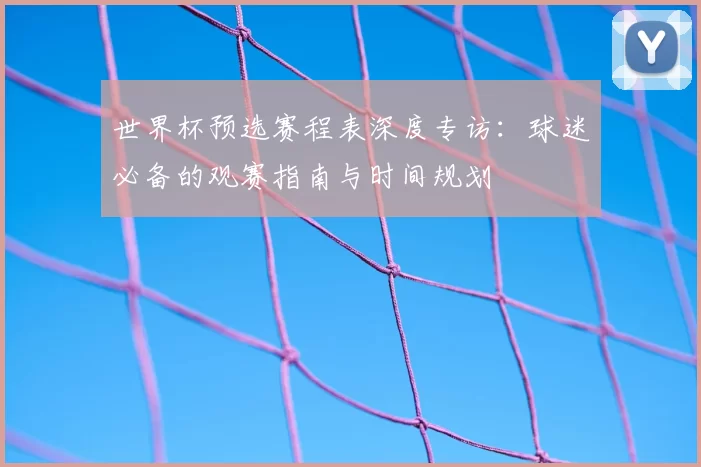 世界杯预选赛程表深度专访：球迷必备的观赛指南与时间规划