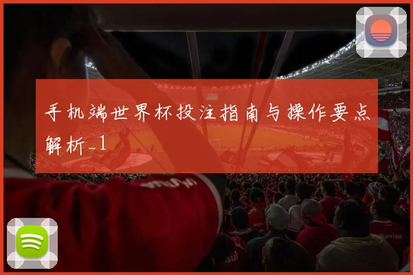 手机端世界杯投注指南与操作要点解析_1