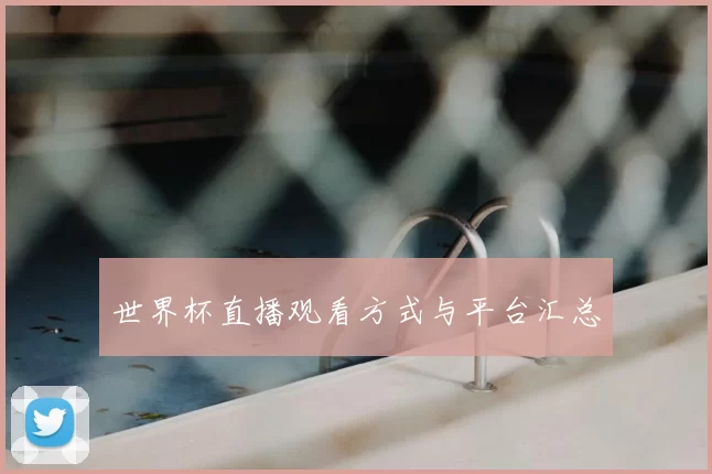 世界杯直播观看方式与平台汇总